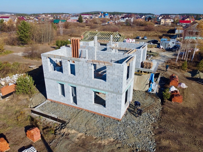Коробка дома индивидуальный проект ГК Урал-Строй